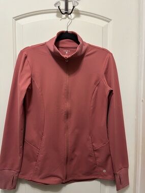 Layers Athletica Dusty Rose Zip-Up Utility Jacket